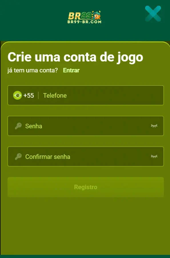 registro e login